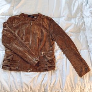 Ivanka Trump faux suede jacket
